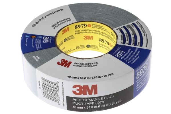 1900 3M, 3M VALUE DUCT 1900 Scotch 1900 Duct Tape, 50m x 50mm, Black, 727-1300