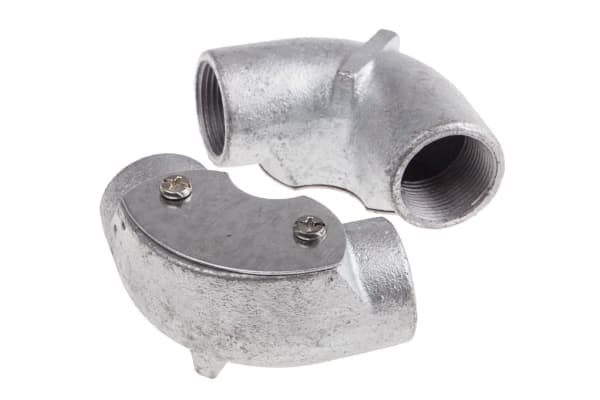 Product image for Galv steel inspection elbow fitting 25mm