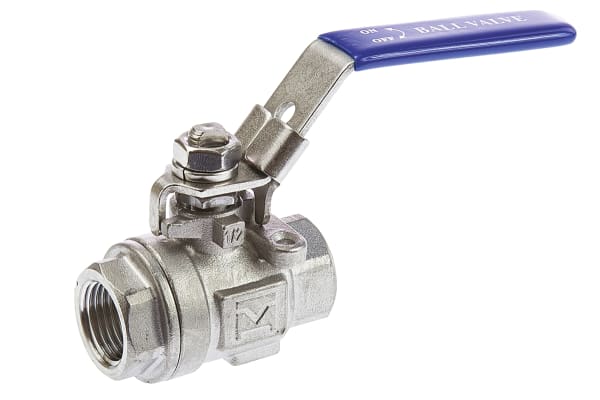 Product image for 2 pc S/steel Ball Valve,1/2in. BSPP F-F