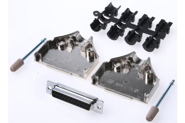 Product image for D-SUB SOCKET AND DIECAST HOOD KIT 25WAY