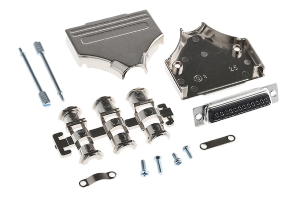 Product image for D-SUB SOCKET AND DIECAST HOOD KIT 25WAY