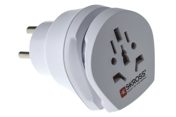 Product image for WORLD TO EURO & DENMARK ADAPTER PLUG