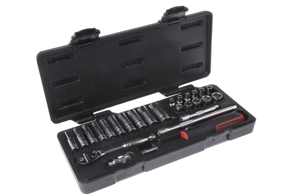 Product image for 26PC 1/4IN DRV 12 PT STD SAE SOCKET SET