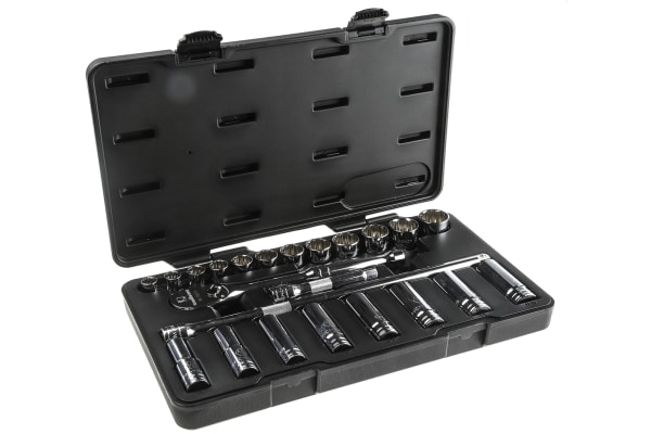 Product image for GearWrench 80707 23 Piece Socket Set, 1/2 in Square Drive