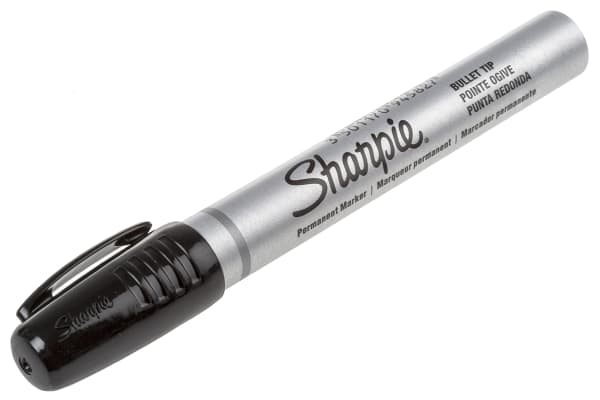 Product image for SHARPIE PEN METAL SMALL BULLET TIP BLACK