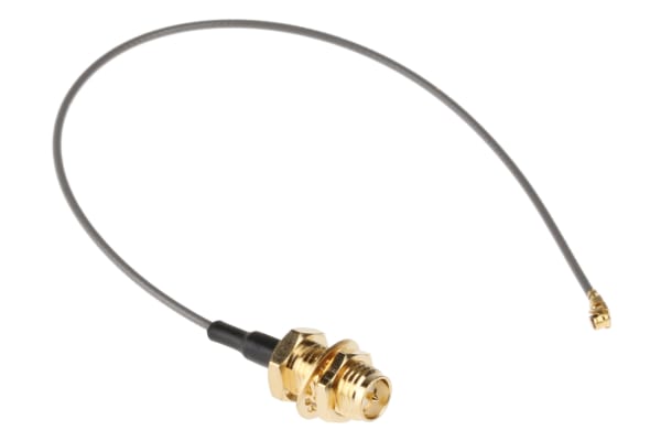 Product image for 6IN CABLE, U.FL, POLARITY SMA CONNECTORS