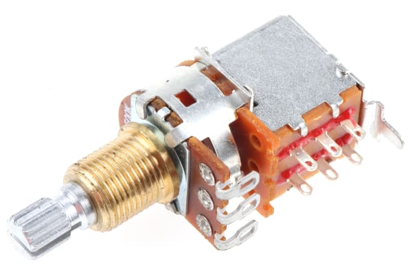 Product image for 17 mm Guitar Potentiometer w/Switch 500K