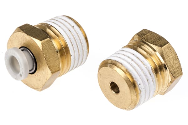 Product image for Male Connector 4mm to 1/4 Male Thread