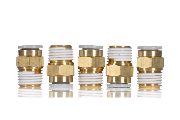 Product image for Male Connector 8mm to 1/4 with Sealant