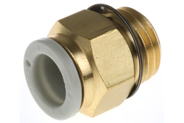 Product image for Male Connector 1/8 to 1/4 Uni Thread