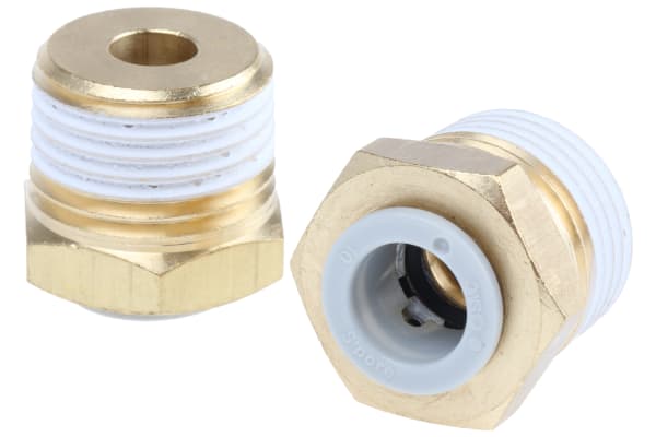 Product image for Male Connector 10mm to 1/2 with Sealant