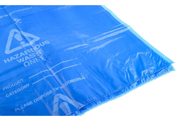 Product image for Blue plastic spill disposal bag