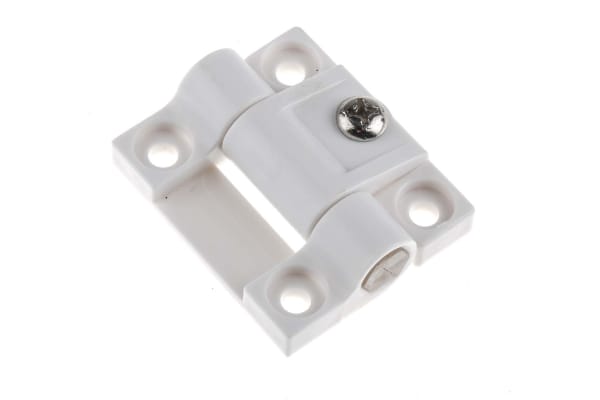 Product image for White friction hinge 43x36.5x6mm