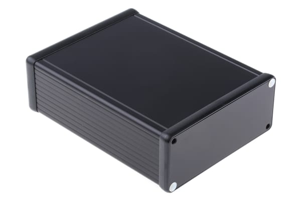 Product image for Extruded aluminium enclosure, black