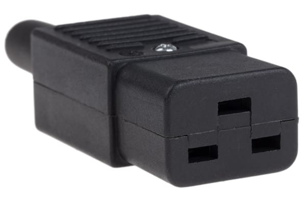 Product image for STRAIGHT SOCKET 16A C19 BLACK