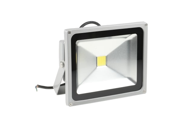 Product image for RS PRO LED Floodlight, 1 LED, 30 W, 2400 → 2700 lm, IP65 85 → 265 V