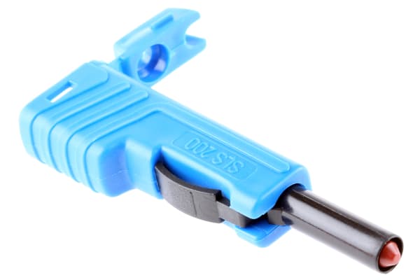 Product image for 4MM SLIDING SLEEVE STACKABLE PLUG,BLUE