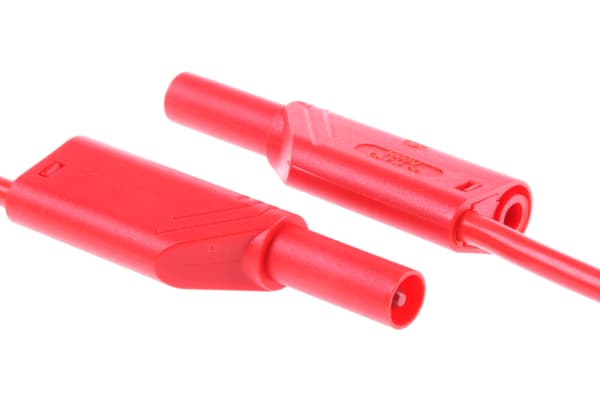 Product image for 4MM SAFETY TEST LEAD,200CM,RED,32A