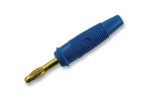 Product image for 4MM GOLD PLATE BANANA PLUG,BLUE,32A