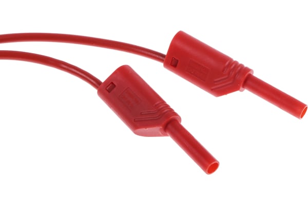 Product image for 2MM SAFETY TEST LEAD,200CM,RED,CAT III