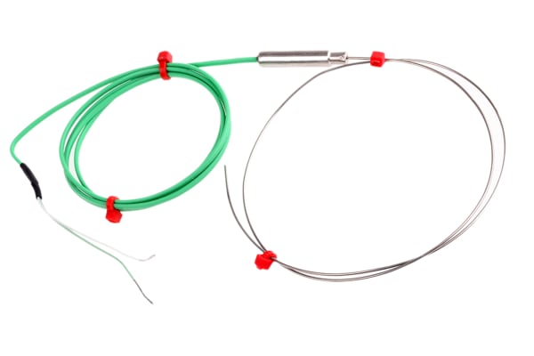 Product image for Type K insulated thermocouple,1.0x500mm