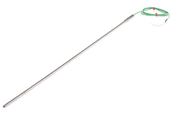 Product image for Type K insulated thermocouple,6x500mm