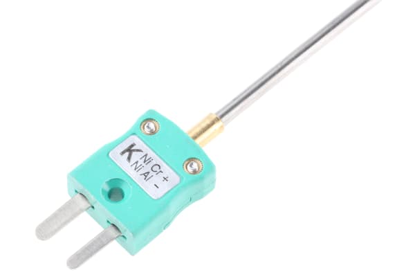 Product image for K insulated thermocouple w/plug,3x500mm