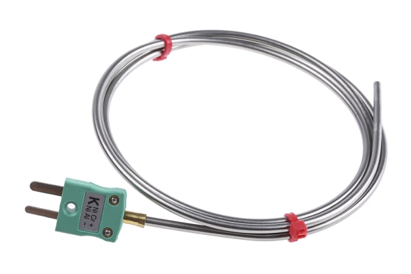 Product image for K insulated thermocouple w/plug,3x1000mm