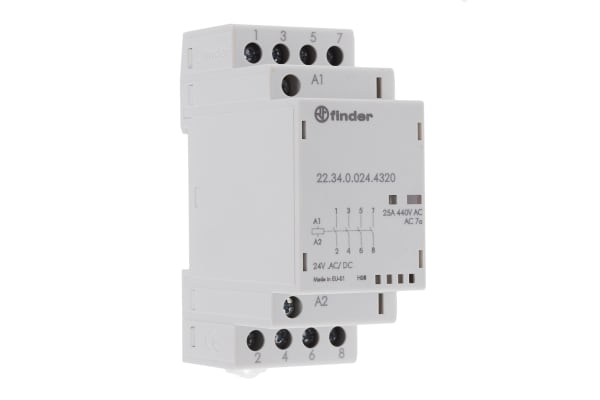 Product image for Modular contactor 4NO 25A 24V ac/dc