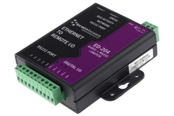 Product image for CONVERTER ETHERNET TO 4DIO/RS232/SWITCH