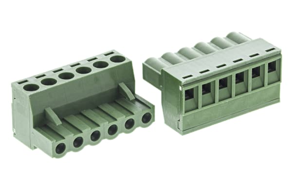 Product image for 6 way 5.08mm terminal block Plug