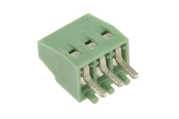 Product image for 3 way PCB terminal block 2.54mm