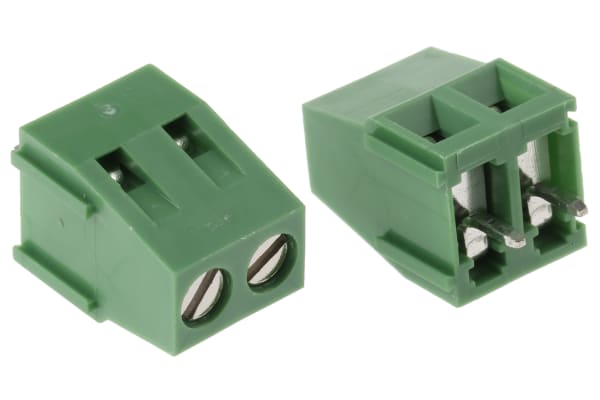 Product image for 2 way PCB terminal block 5.0mm