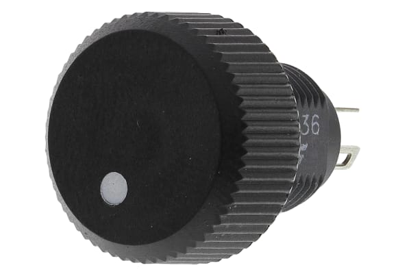 Product image for P16 16mm 1 Turn Knob Potentiometer 220R