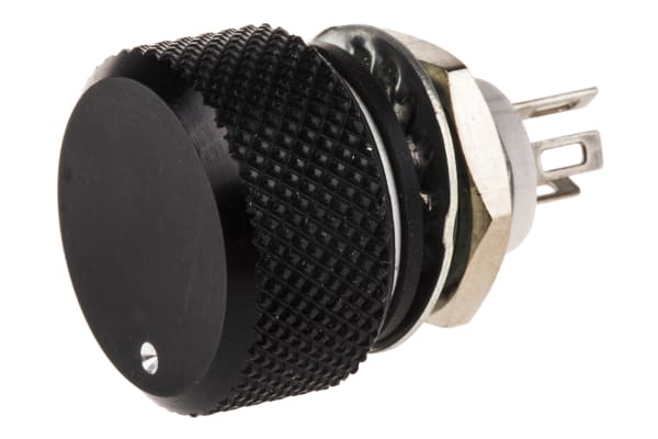 Product image for P16 16mm 1 Turn Knob potentiometer 10K