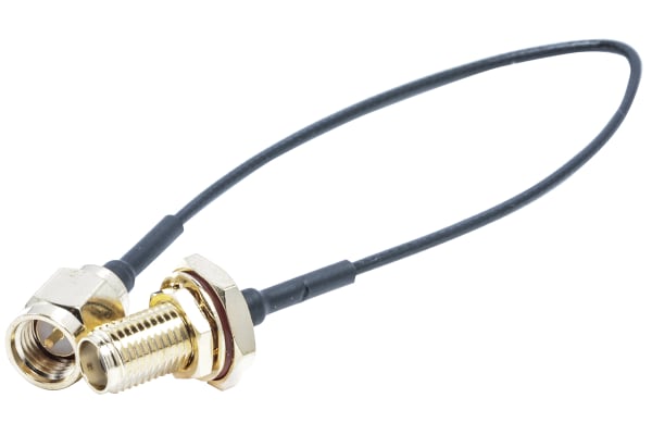 Product image for SMA-SMA plug cable assembly,IP67, 150mm