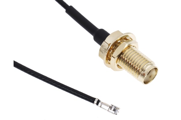 Product image for SMA - UFL RF coax cable assembly, 150mm