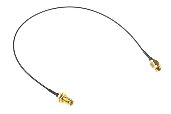 Product image for SMA-SMA  RF plug cable assembly, 300mm