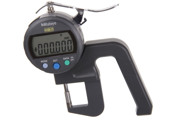 Product image for Mitutoyo 547 Thickness Gauge, 0mm - 10mm, ±20 μm Accuracy, 0.001 mm Resolution, LCD Display