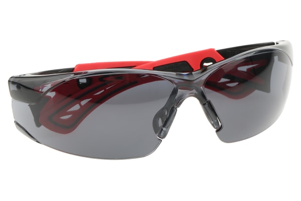 Product image for Bolle RUSH+ Anti-Mist UV Safety Glasses, Grey Polycarbonate Lens, Scratch Resistant, Vented