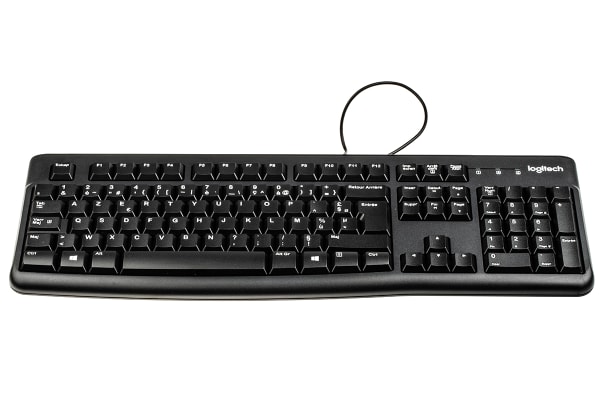 Product image for Logitech Keyboard Wired USB, AZERTY Black