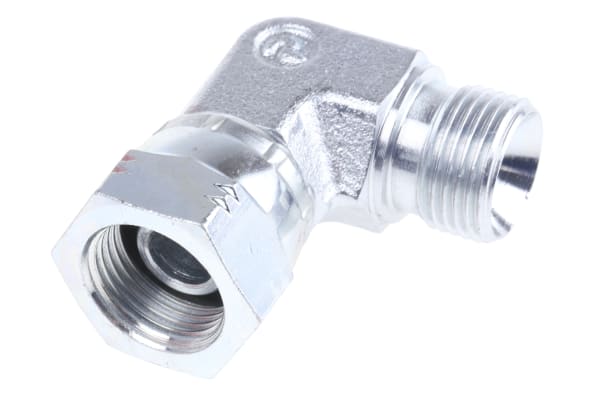 Product image for 3/8in BSPP M-F swivel nut elbow adaptor