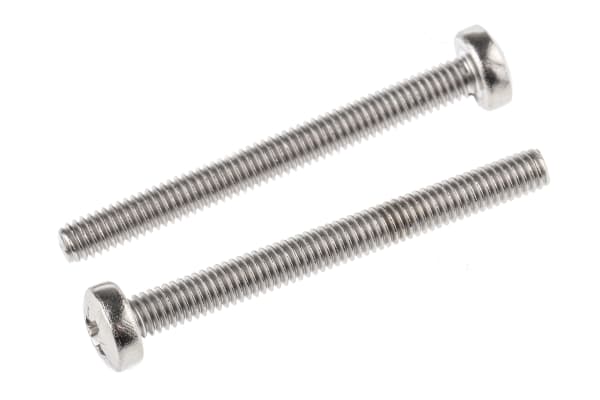 Product image for A2 S/Steel cross pan head screw,M4x40mm