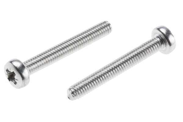 Product image for A2 S/Steel cross pan head screw,M4x30mm