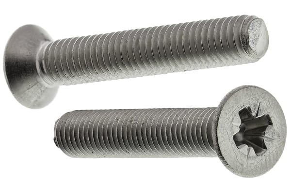 Product image for A2 S/Steel cross csk head screw,M5x30mm