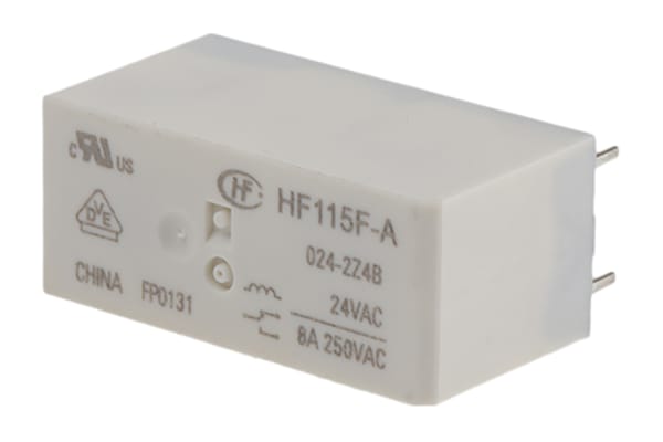 Product image for RELAY MINIATURE HIGH POWER 8A DPDT 24V