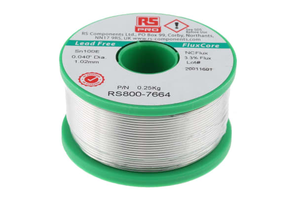 Product image for Lower cost Lead free solder, 1.0mm, 250g