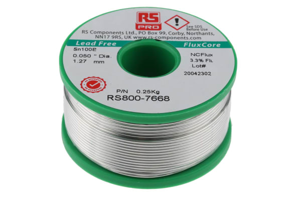 Product image for Lower cost Lead free solder, 1.2mm, 250g