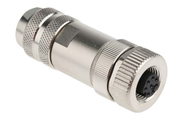 Product image for Sensor/actuator conn.M12 skt,shielded