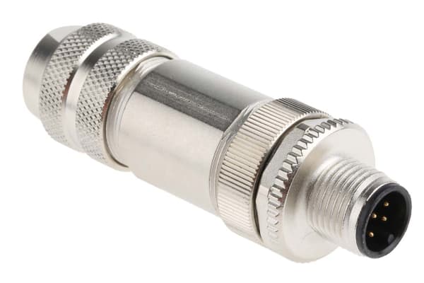 Product image for Sensor/actuator conn.M12 Plug,shielded